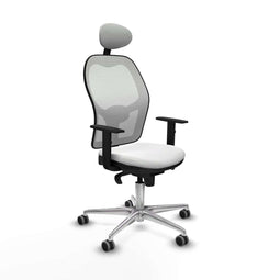 Jorquera Piqueras y Crespo 1D086G1 - Bureaustoel - Hoofdsteun en verstelbare hoogte - Wit