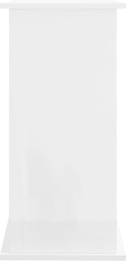 vidaXL - Aquariumstandaard - 81x36x73 - cm - bewerkt - hout - hoogglans - wit