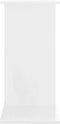 vidaXL - Aquariumstandaard - 81x36x73 - cm - bewerkt - hout - hoogglans - wit