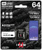 Goodram IRDM M2AA - Micro SD Geheugenkaart 64GB - UHS-I U3 A2 - Leessnelheid tot 170 MB/s