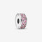 Pandora 791817PCZ - Clipbedel - Zilver 925 met Roze Zirkonia