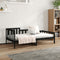 vidaXL - Slaapbank - 90x200 - cm - massief - grenenhout - zwart