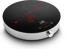 FRITEL Inductiekookplaat IP 1266 - Vrijstaand - Voor pannen van max. Ø 26cm + 2000W - Zwart/Zilver