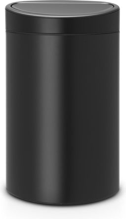 Brabantia Touch Bin - Prullenbak - 40 liter - Soft-Touch - Matt Black