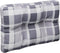vidaXL Bankkussens pallet 2 st ruitpatroon grijs