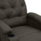 vidaXL Leunstoel stof taupe
