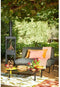 Mica Decorations Celo Loungebank - Tuinbank - Zwart metaal - L122 x B83 x H78 cm