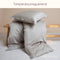 Coco & Cici - Tencel Sateen Dekbedovertrek 140 x 200 cm - 1 Persoons Beddengoed - Taupe - Lyocell - Hypoallergeen & Extra Zacht - 1 Kussensloop (60x70)