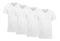 Milanoro - 4-pack extra lange T-shirts - Katoen - Ronde hals - Navy (4-pack)