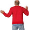 Dressforfun Kersttrui - Verkleedkleding - Noordse patronen rendieren - Rood-wit M