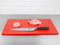 Hygiplas Standaard Snijplank met Lage Dichtheid Rood J255 - Horeca