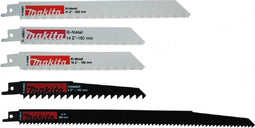 Makita P-83945 - Reciprozaagbladen-set - 5-delig voor ijzer hout en kunststof (5 stuks)
