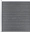 vidaXL - Schuttingpanelenset - 699x186 - cm - HKC - zwart