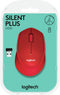 Logitech M330 Silent Plus - Draadloze Muis - 90% stiller - Rood