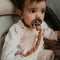 Snoozebaby - Baby Speenkoord - Biologisch katoen - Bruin Toffee Brown