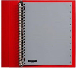 Tabbladen Quantore 23-gaats 1-10 genummerd grijs PP