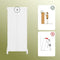 SoBuy BZR207-W - Badkamermeubel - Opbergkast met lade en open planken - Wit 42 x 30 x 93 cm
