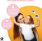 Vulpes Goods® Kids - Digitale Kindercamera - 4-in-1 Speelgoedcamera - HD 1080P 32GB 10x Zoom - Foto Games Muziek Video - Kinderfototoestel - Vlog Selfie Camera - Premium Baby Blue/Pink