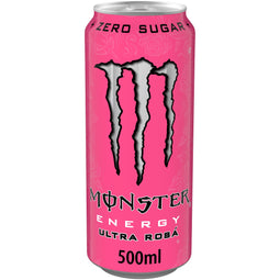 Monster - Energiedrank ultra rosa blik suikervrij 500ml | 12 stuks