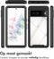 iMoshion Hoesje Geschikt voor Google Pixel 7 Hoesje - iMoshion 360° Full Protective Case - Zwart / Transparant