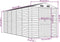 vidaXL - Tuinschuur - 191x470x198 - cm - gegalvaniseerd - staal - lichtbruin