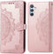 iMoshion Hoesje Geschikt voor Samsung Galaxy A54 (5G) Hoesje Met Pasjeshouder - iMoshion Mandala Bookcase - Rosé Goud