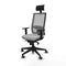 Bureaustoel met hoofdsteun Piqueras y Crespo 1D066G1 Lichtgrijs