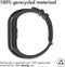 iMoshion Bandje Geschikt voor Honor Band 4 - iMoshion Siliconen band zwarte gesp met design met installatiehulp - Zwart