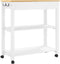 vidaXL - Keukentrolley - MONZA - 84x40x90 - cm - massief - grenenhout