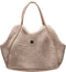 Designed by Lotte Tebby - Draagtas Hond - Teddy stof - Beige - 43x18x35 cm