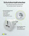 goobay World to EU Reisadapter Wit - Type F naar UK/CH/IT/US/JP - 16A - 65 x 51 x 51 mm