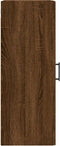 vidaXL - Wandkast - 34,5x34x90 - cm - bewerkt - hout - bruin - eikenkleur