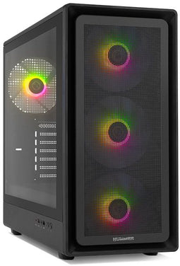 Nox Hummer Aero - ATX Semi-toren doos - E-ATX - Zwart