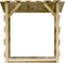 vidaXL - Pergola - met - dak - 100x90x100 - cm - geïmpregneerd - grenenhout