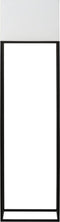 Atmooz - Vloerlamp Cristo - Staande Lamp - Stalamp - Woonkamer - Zwart en witte kap - Hoogte 153cm - Metaal