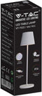 V-TAC VT-7522-W Draadloze oplaadbare tafellamp - IP54 - 2W - 200 Lumen - 3000K