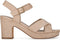 POSH by Poelman MARY - Sandalen met hak - Imitatiesuède - Beige