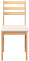 vidaXL - Eetkamerstoelen - met - kussens - 2 - st - massief - hout - rubber