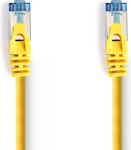 Nedis CAT6a-Kabel - SF/UTP - RJ45 Male - RJ45 Male - 5.00 m - Snagless - Rond - PVC - Geel - Polybag