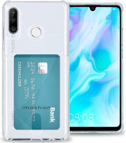 iMoshion Hoesje Geschikt voor Huawei P30 Lite Hoesje Met Pasjeshouder - iMoshion Softcase Backcover met pashouder - Transparant