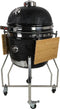 Grill Guru Large Elite - Kamado barbecue - Chipfeeder en multi-level cooking - Zwart