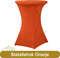 Alora Statafelrok oranje 80 cm - Statafel Tafelrok - Statafelhoes - Stretch – ∅80 x 110 cm – geschikt voor Horeca Evenementen - Sta Tafel Hoes - Statafel - Staantafelhoes - Cocktailparty - Trouwerij - Sta-tafel rok