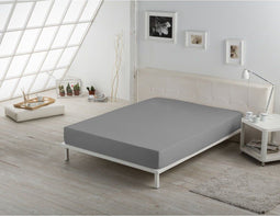 Onderlaken Alexandra House Living Donker grijs 180 x 200 cm