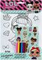 L.O.L. Surprise! OMG Tekenset | Kleurplaten kleurpotloden en stickers | L.O.L. Surprise! speelgoed | Lol surprise | Lol surprise omg | Kleuren | Stickers |Stickervel | Kleurpotloden | Stiften | Tekenset voor kinderen
