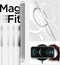 Podec Magsafe Hoesje iPhone 12 Pro Max - Back Cover - 3x Screenprotector 3x Cameraprotector - Transparant
