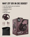 Fresh 'n Rebel Clam2 ANC - Draadloze Over-Ear Koptelefoon - ANC tot 26dB - Deep Mauve