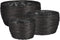 MICA DECORATIONS CLEAVE MAND VOOR PLANTEN - SET VAN 3 - H16 X Ø31 CM - ZWART