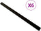 vidaXL - Onderligger - 6 - st - 170x8,5x4,5 - cm - HKC - zwart