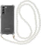 iMoshion Hoesje Geschikt voor Samsung Galaxy S21 Hoesje Met Koord - iMoshion Backcover met koord - Parel - Transparant