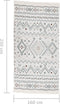 vidaXL - Vloerkleed - 160x230 - cm - katoen - beige - en - blauw